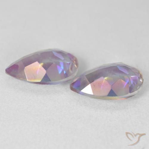 Mystic Quartz Gemstones in 10 x 7 mm (calibrated) Size for Sale, Mystic Quartz Stones in Multicolor Color