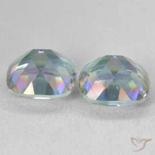 Mystic Quartz Gemstones in 8 x 8 mm (calibrated) Size for Sale, Mystic Quartz Stones in Multicolor Color