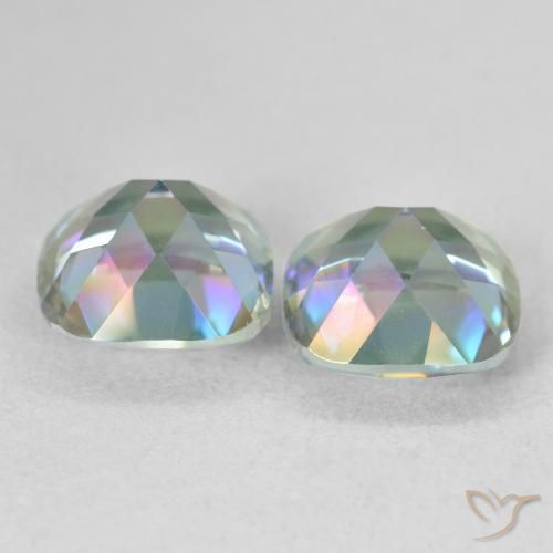 Mystic Quartz Gemstones in 8 x 8 mm (calibrated) Size for Sale, Mystic Quartz Stones in Multicolor Color