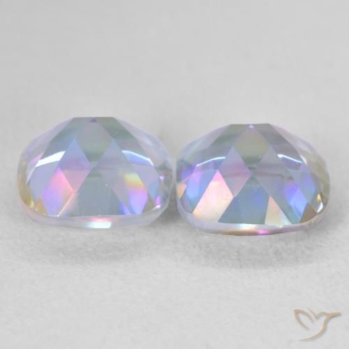 Mystic Quartz Gemstones in 8 x 8 mm (calibrated) Size for Sale, Mystic Quartz Stones in Multicolor Color