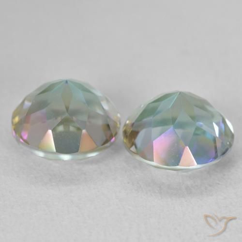 Mystic Quartz Gemstones in 8 mm (calibrated) Size for Sale, Mystic Quartz Stones in Multicolor Color
