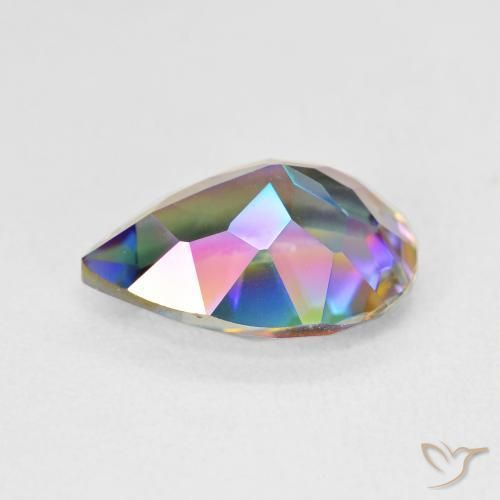 Mystic Quartz Gemstone in 14 x 10 mm (calibrated) Size for Sale, Mystic Quartz Stone in Multicolor Color