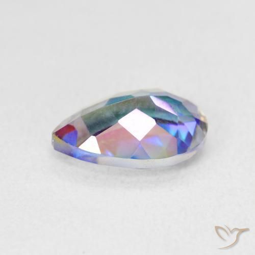 Mystic Quartz Gemstone in 10 x 7 mm (calibrated) Size for Sale, Mystic Quartz Stone in Multicolor Color