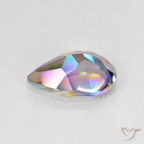 Mystic Quartz Gemstone in 10 x 7 mm (calibrated) Size for Sale, Mystic Quartz Stone in Multicolor Color