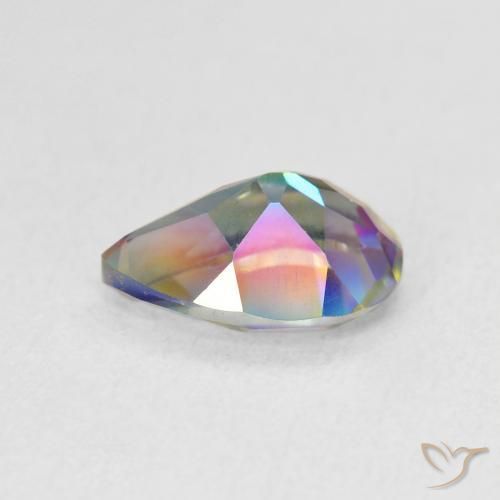 Mystic Quartz Gemstone in 10 x 7 mm (calibrated) Size for Sale, Mystic Quartz Stone in Multicolor Color