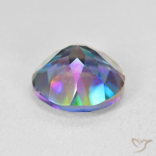 Mystic Quartz Gemstone in 10 mm (calibrated) Size for Sale, Mystic Quartz Stone in Multicolor Color