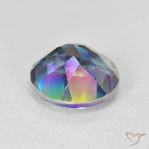 Mystic Quartz Gemstone in 10 mm (calibrated) Size for Sale, Mystic Quartz Stone in Multicolor Color