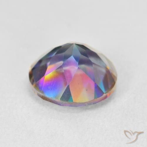 Mystic Quartz Gemstone in 10 mm (calibrated) Size for Sale, Mystic Quartz Stone in Multicolor Color