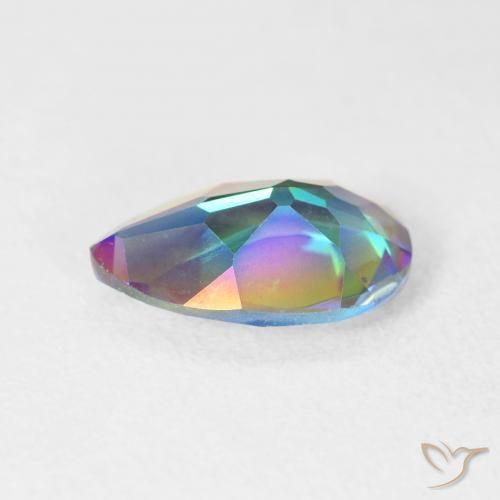 Mystic Quartz Gemstone in 12 x 8 mm (calibrated) Size for Sale, Mystic Quartz Stone in Multicolor Color