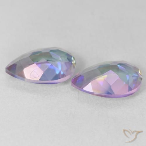 Mystic Quartz Gemstones in 10 x 7 mm (calibrated) Size for Sale, Mystic Quartz Stones in Multicolor Color