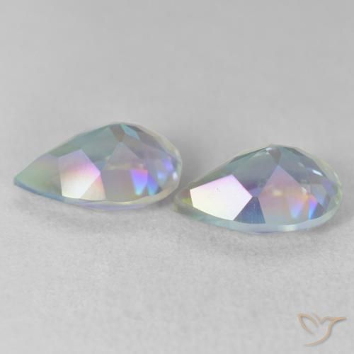 Mystic Quartz Gemstones in 10 x 7 mm (calibrated) Size for Sale, Mystic Quartz Stones in Multicolor Color