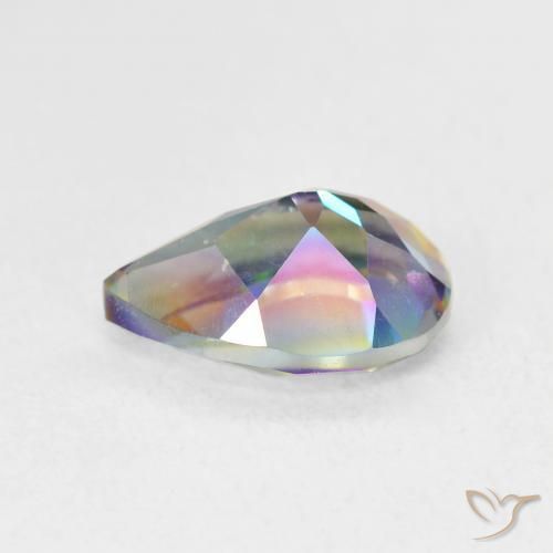Mystic Quartz Gemstone in 10 x 7 mm (calibrated) Size for Sale, Mystic Quartz Stone in Multicolor Color