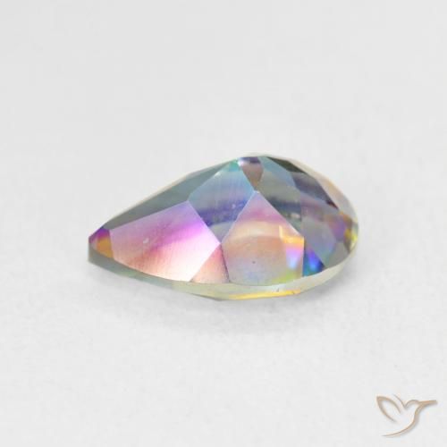 Mystic Quartz Gemstone in 10 x 7 mm (calibrated) Size for Sale, Mystic Quartz Stone in Multicolor Color