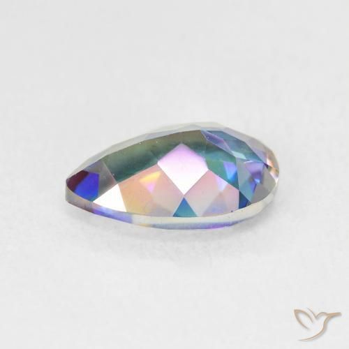 Mystic Quartz Gemstone in 10 x 7 mm (calibrated) Size for Sale, Mystic Quartz Stone in Multicolor Color