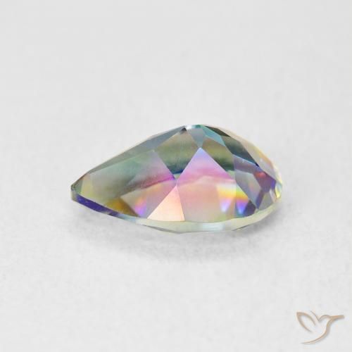 Mystic Quartz Gemstone in 9.6 x 6.7 mm Size for Sale, Mystic Quartz Stone in Multicolor Color