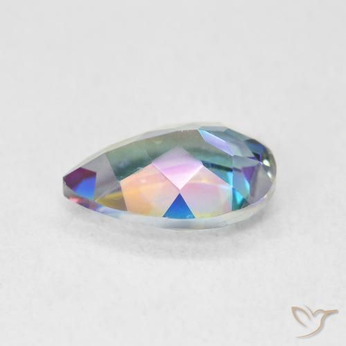 Mystic Quartz Gemstone in 10 x 7 mm (calibrated) Size for Sale, Mystic Quartz Stone in Multicolor Color