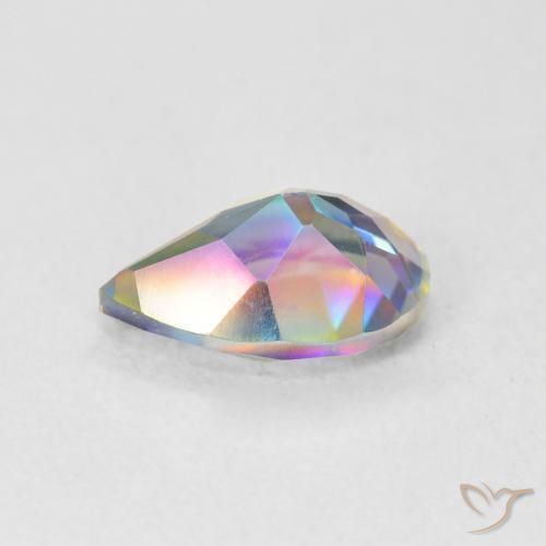 Mystic Quartz Gemstone in 10 x 7 mm (calibrated) Size for Sale, Mystic Quartz Stone in Multicolor Color