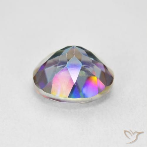 Mystic Quartz Gemstone in 10 mm (calibrated) Size for Sale, Mystic Quartz Stone in Multicolor Color