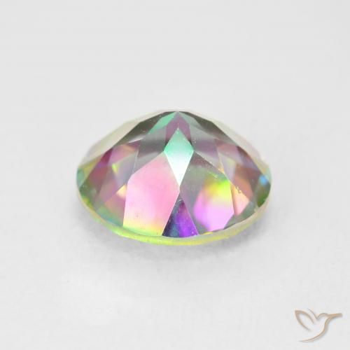 Mystic Quartz Gemstone in 10 mm (calibrated) Size for Sale, Mystic Quartz Stone in Multicolor Color