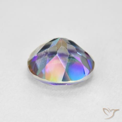 Mystic Quartz Gemstone in 10 mm (calibrated) Size for Sale, Mystic Quartz Stone in Multicolor Color