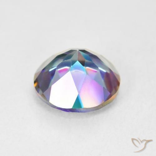 Mystic Quartz Gemstone in 10 mm (calibrated) Size for Sale, Mystic Quartz Stone in Multicolor Color