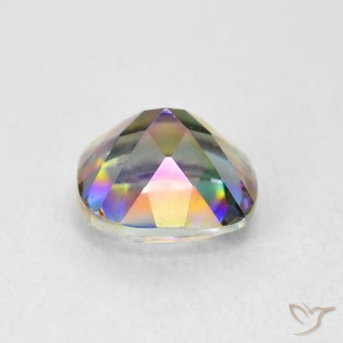 Mystic Quartz Gemstone in 8 x 8 mm (calibrated) Size for Sale, Mystic Quartz Stone in Multicolor Color