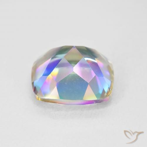 Mystic Quartz Gemstone in 12 x 12 mm (calibrated) Size for Sale, Mystic Quartz Stone in Multicolor Color