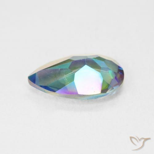Mystic Quartz Gemstone in 12 x 8 mm (calibrated) Size for Sale, Mystic Quartz Stone in Multicolor Color