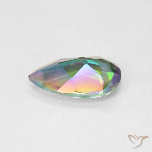 Mystic Quartz Gemstone in 12 x 8 mm (calibrated) Size for Sale, Mystic Quartz Stone in Multicolor Color