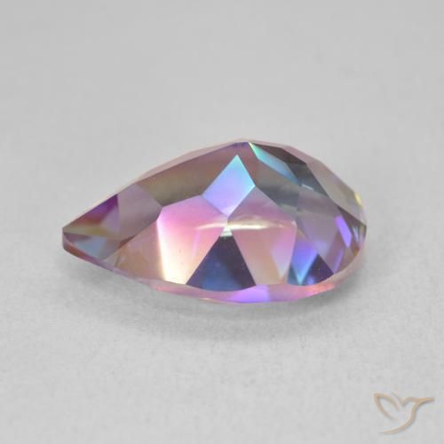 Mystic Quartz Gemstone in 14 x 10 mm (calibrated) Size for Sale, Mystic Quartz Stone in Multicolor Color