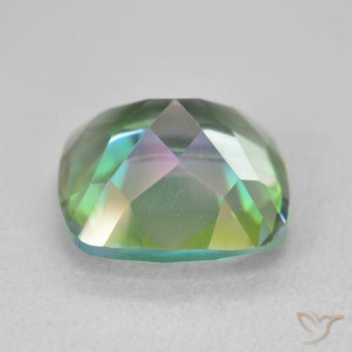 Mystic Quartz Gemstone in 12 x 12 mm (calibrated) Size for Sale, Mystic Quartz Stone in Multicolor Color