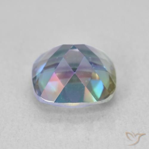 Mystic Quartz Gemstone in 8 x 8 mm (calibrated) Size for Sale, Mystic Quartz Stone in Multicolor Color