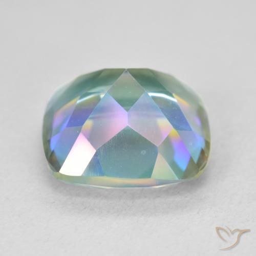 Mystic Quartz Gemstone in 12 x 12 mm (calibrated) Size for Sale, Mystic Quartz Stone in Multicolor Color