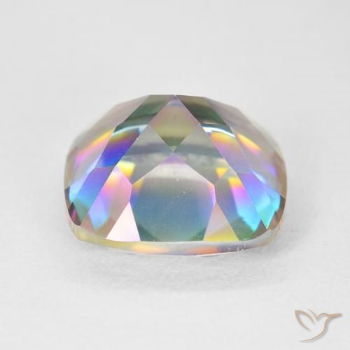 Mystic Quartz Gemstone in 12 x 12 mm (calibrated) Size for Sale, Mystic Quartz Stone in Multicolor Color