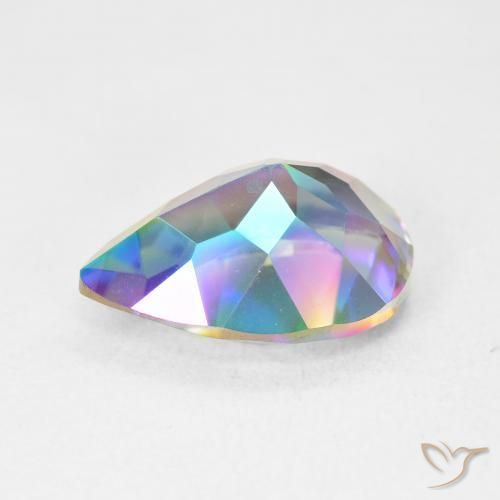Mystic Quartz Gemstone in 14 x 10 mm (calibrated) Size for Sale, Mystic Quartz Stone in Multicolor Color