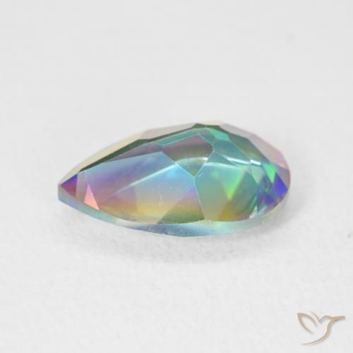 Mystic Quartz Gemstone in 12 x 8 mm (calibrated) Size for Sale, Mystic Quartz Stone in Multicolor Color