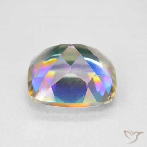 Mystic Quartz Gemstone in 12 x 12 mm (calibrated) Size for Sale, Mystic Quartz Stone in Multicolor Color