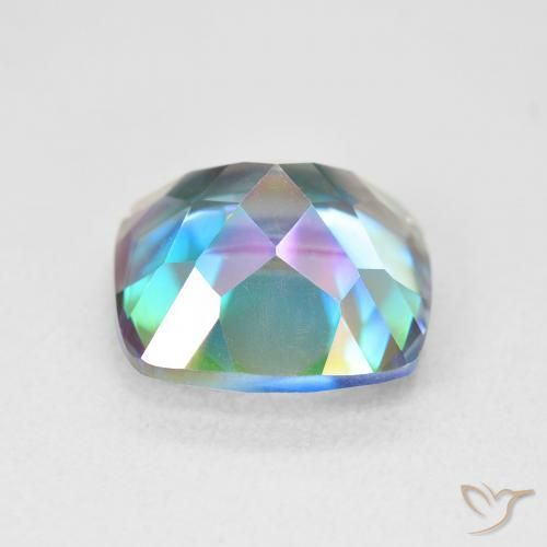 Mystic Quartz Gemstone in 12 x 12 mm (calibrated) Size for Sale, Mystic Quartz Stone in Multicolor Color