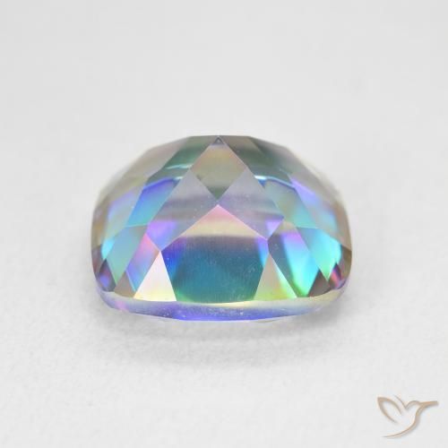 Mystic Quartz Gemstone in 12 x 12 mm (calibrated) Size for Sale, Mystic Quartz Stone in Multicolor Color