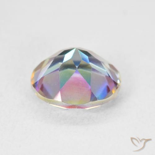 Mystic Quartz Gemstone in 12 mm (calibrated) Size for Sale, Mystic Quartz Stone in Multicolor Color