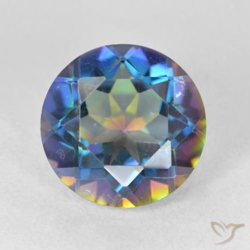 3.33ct Natural Multicolor Mystic Quartz, Round, VVS-VS
