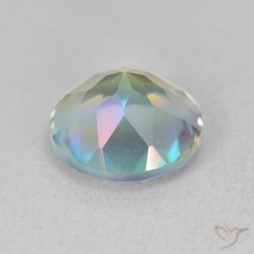 Mystic Quartz Gemstone in 10 mm (calibrated) Size for Sale, Mystic Quartz Stone in Multicolor Color
