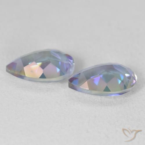 Mystic Quartz Gemstones in 10 x 7 mm (calibrated) Size for Sale, Mystic Quartz Stones in Multicolor Color