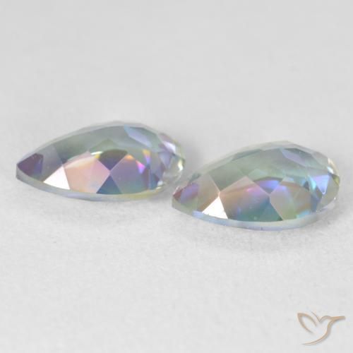 Mystic Quartz Gemstones in 10 x 7 mm (calibrated) Size for Sale, Mystic Quartz Stones in Multicolor Color