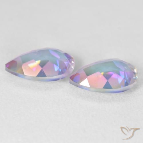 Mystic Quartz Gemstones in 10 x 7 mm (calibrated) Size for Sale, Mystic Quartz Stones in Multicolor Color