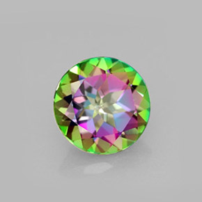 2.33 ct Multicolor Mystic Topaz Stone, Natural Mystic Topaz in Round Facet Shape for Sale