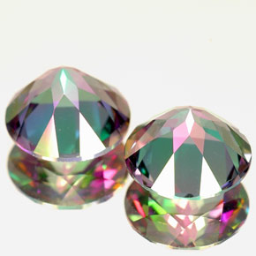 Mystic Topaz Gemstone in 8 mm (calibrated) Size for Sale, Mystic Topaz Stone in Top Rainbow Color