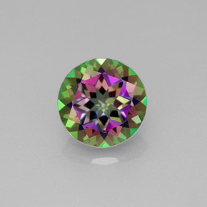 2.19 ct Multicolor Mystic Topaz Gemstone, Mystic Topaz Gem in Round Facet Shape for Sale.