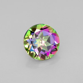 2.18 ct Multicolor Mystic Topaz Stone, Natural Mystic Topaz in Round Facet Shape for Sale