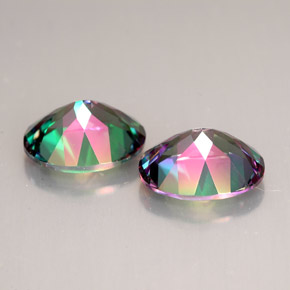 Mystic Topaz Gemstone in 10 x 8 mm (calibrated) Size for Sale, Mystic Topaz Stone in Multicolor Color